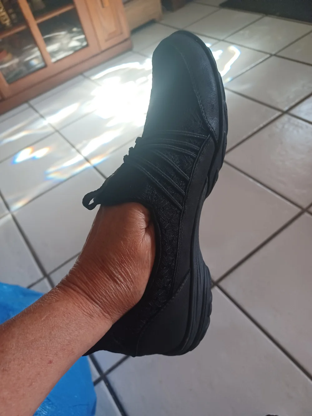 Skechers Black Slip-On Athletic Memory Foam Sneakers